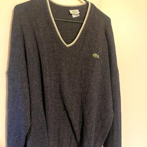 Lacoste Men’s gray Sweater size 7 2XL